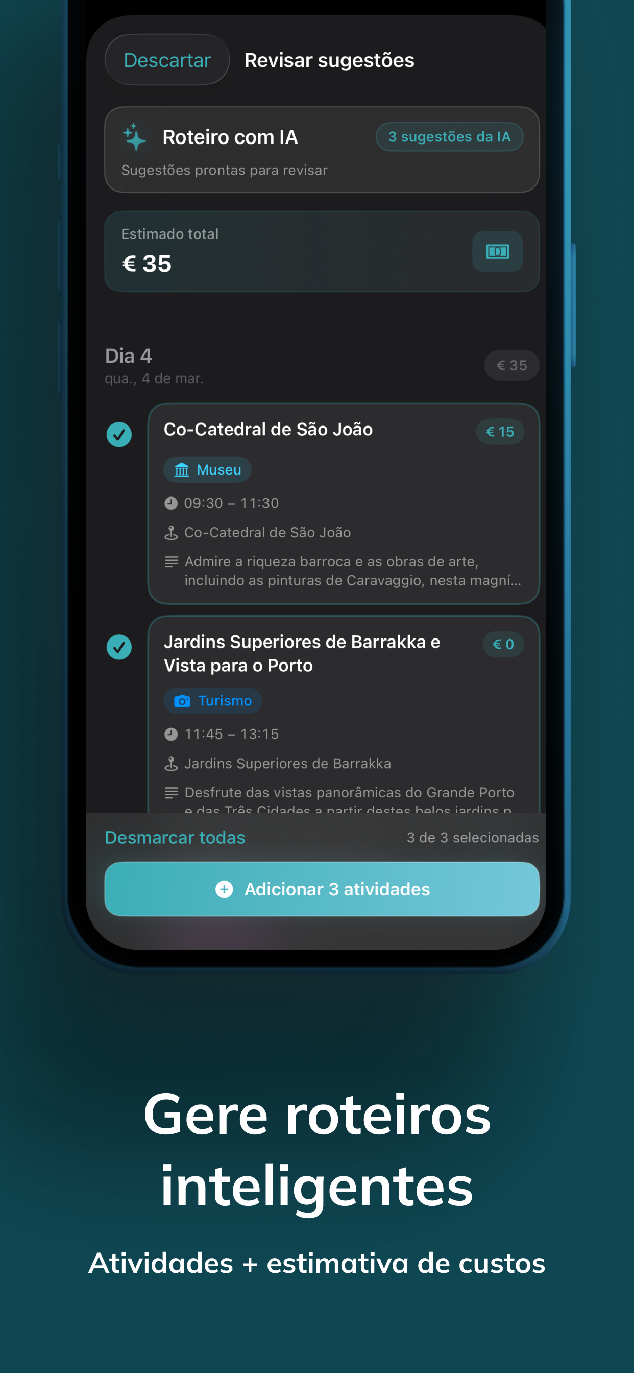Itaro app itinerary review